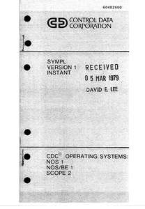 SYMPL VER 1 INSTANT MAY78