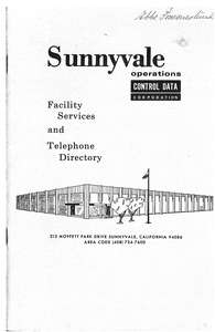 SUNNYVALE OPS FACILITY SERVICES AND TELEPHONE DIRECTORY APR73