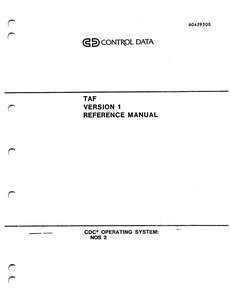 TAF VER 1 REF MAN 60459500C MAR85