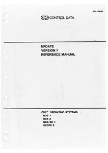 UPDATE VERSION 1 REFMAN SEPT84