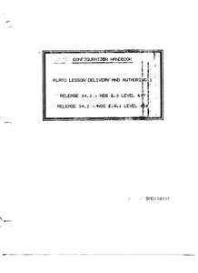 PLATO CONFIGURATION HANDBOOK