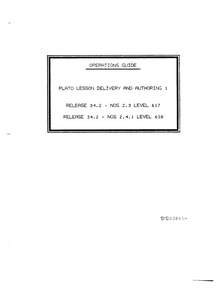 PLATO OPERATIONS GUIDE
