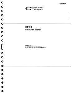 14063800B MP-60 UTILITY REF FEB80