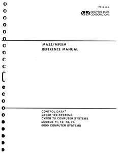 17328900-02 MASS MPSIM REF AUG77