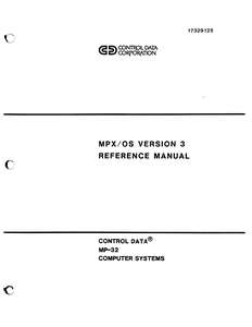 17329125A MPX OS VERSION 3 REF FEB83