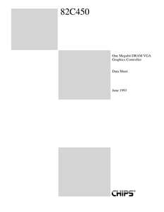 82C450 1 MEGABIT DRAM VGA GRAPHICS CONTROLLER 199306