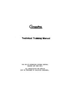 COMPUPROTECHTRAININGMAN JUL84