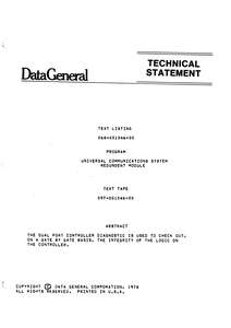 068-001046-00 UNIVERSAL-COMMUNICATIONS-SYSTEM-REDUNDENT-MODU