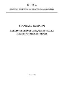 ECMA-196 36TRK DEC93