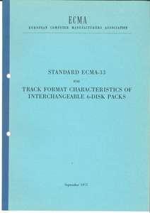 ECMA-33 1ST EDITION SEPTEMBER 1971