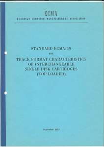 ECMA-39 1ST EDITION SEPTEMBER 1973
