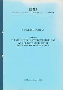 ECMA-58 2ND EDITION JANUARY 1981