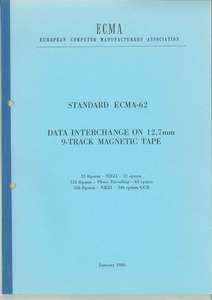 ECMA-62 1ST EDITION JANUARY 1980