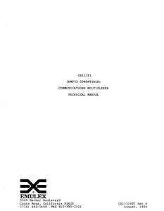 CD1151007B CS11 F1 TECHNICAL MANUAL 198408