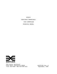 SC0251001-H SC02-A DISK CONTROLLER TECHNICAL MANUAL 198309