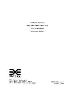 SC7851001-K SC780TECH AUG83