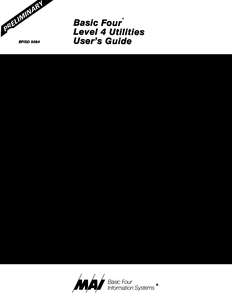 BFISD5084 LEVEL 4 UTILITIES USERSGUIDE 1981