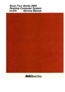 BFSID8079A SYSTEM2000 SERVICEMANUAL