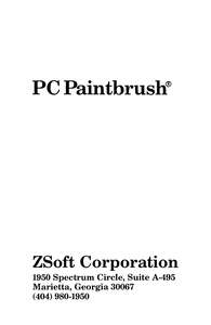 PC PAINTBRUSH 1985