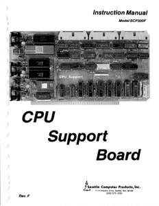 S01-SCP-300F REV.F CPU SUPPORT CARD