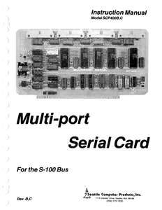S04-SCP-400B-C MULTI-PORT SERIAL CARD