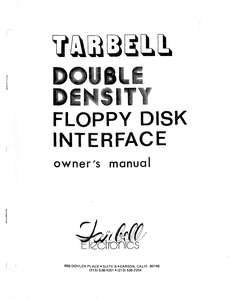 S05A-TARBELL DD FLOPPY DISK INTERFACE OM