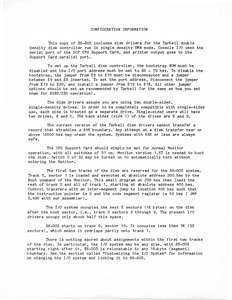 SCP CONFIGURATION INFORMATION TARBELL