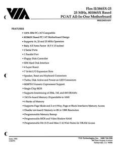 FLEX II MOTHERBOARD JUN91