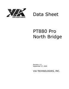 PT880 PRO NORTH BRIDGE DATA SHEET 200509