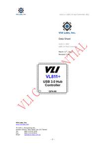 VL811+ USB 3.0 HUB CONTROLLER 201303