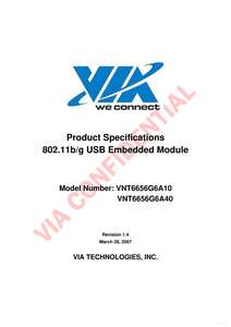 VNT6656G6A10 802.11B EMBEDDED MODULE 200703