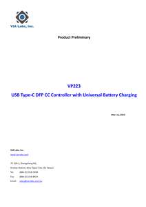 VP223 USB-C DFP CC CONTROLLER 201503