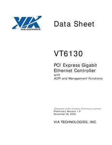 VT6130 PCIE GIGABIT ETHERNET CONTROLLER 200811