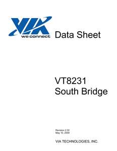 VT8231 SOUTH BRIDGE REV 2.32 20040510
