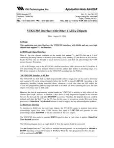 VT82C505 VL-PCI BRIDGE INTF WITH OTHER CHIPSETS 199408