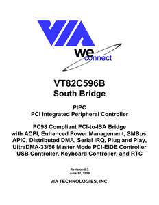 VT82C596B SOUTH BRIDGE 199906