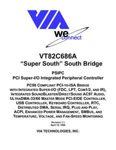 VT82C686A SUPER SOUTH BRIDGE V1.1 199904