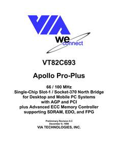 VT82C693 APOLLO PRO-PLUS 199812