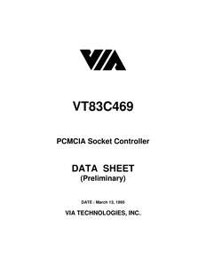 VT83C469 PCMCIA SOCKET CONTROLLER 199503