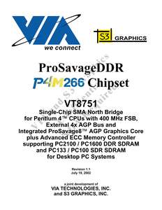 VT8751 PROSAVAGE DDR P4M266 200207