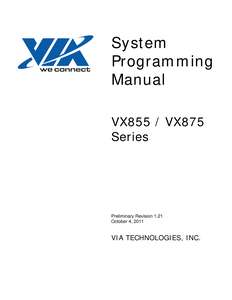 VX855 VX875 SERIES SYSTEM PROGRAMMING MANUAL REV 1.21 201110