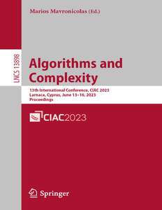 ALGORITHMS AND COMPLEXITY - MARIOS MAVRONICOLAS