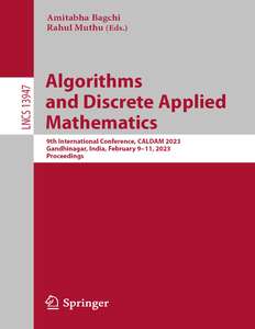 ALGORITHMS AND DISCRETE APPLIED MATHEMATICS - AMITABHA BAGCHI