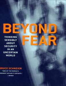 BEYOND FEAR - BRUCE SCHNEIER