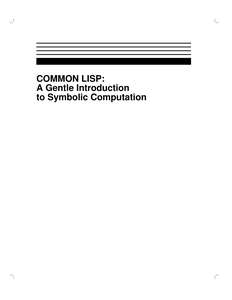 COMMON LISP - DAVID S TOURETZKY
