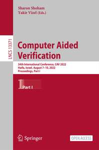 COMPUTER AIDED VERIFICATION - SHARON SHOHAM