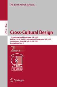 CROSS-CULTURAL DESIGN - PEI-LUEN PATRICK RAU