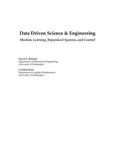 DATA DRIVEN SCIENCE N ENGINEERING - STEVEN L BRUNTON