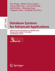 DATABASE SYSTEMS FOR ADVANCED APPLICATIONS - XIN WANG
