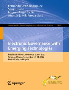 ELECTRONIC GOVERNANCE WITH EMERGING TECHNOLOGIES - FERNANDO ORTIZ-RODRIGUEZ